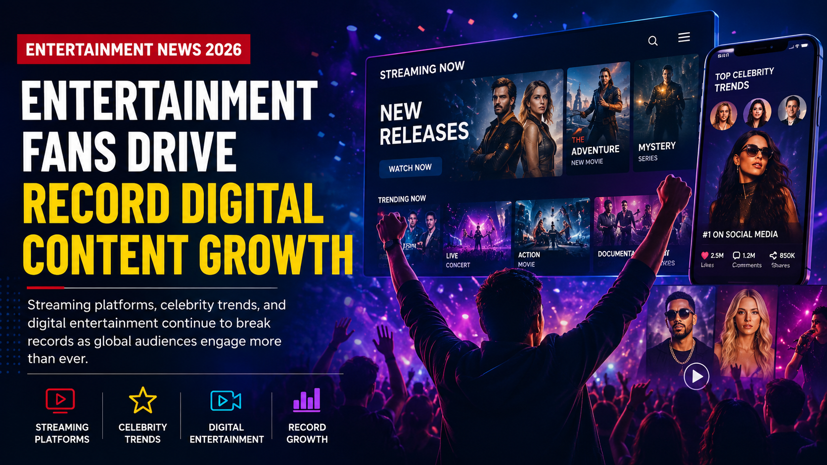 Entertainment Fans Drive Record Digital Content Growth