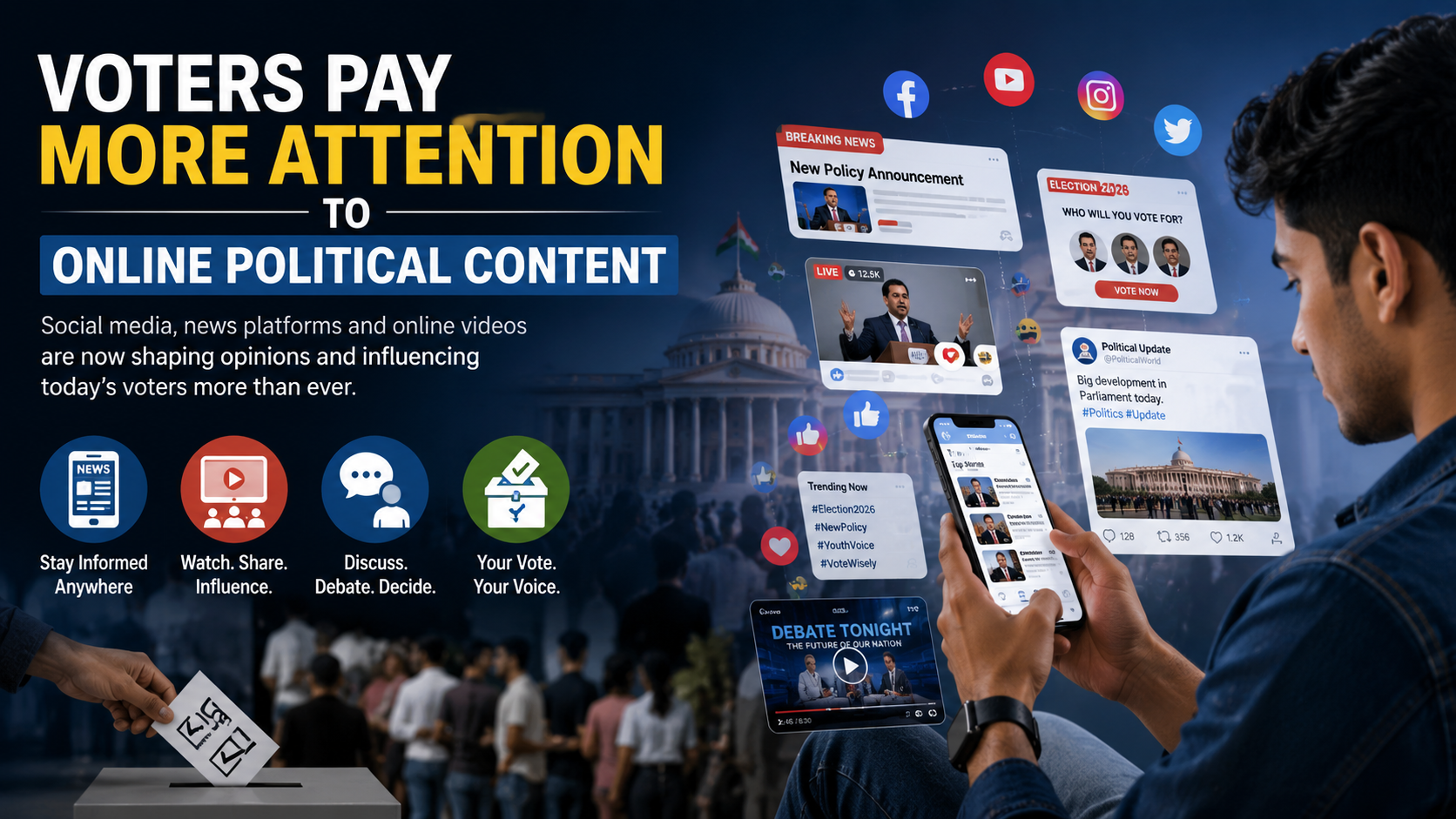 Voters Pay More Attention to Online Political Content
